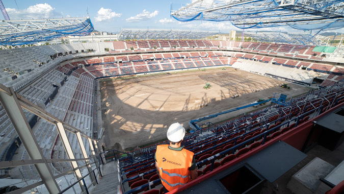 PROERAI-NORTEN, Chargé De La Construction Des Tribunes Et Des Escaliers Du Nouveau Stade De Football De Sadar